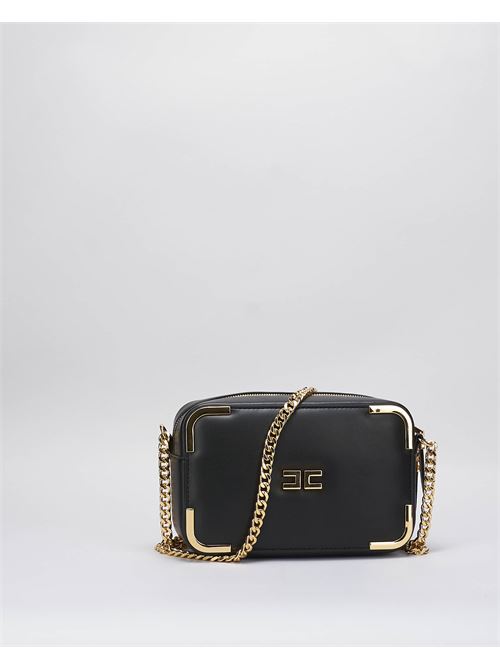 Shoulder bag in leather-effect material with metal corners Elisabetta Franchi ELISABETTA FRANCHI | Bag | BS72A47E2110